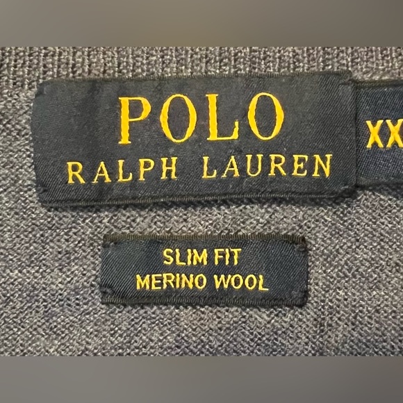 Polo Ralph Lauren merino wool v neck sweater - Picture 4 of 5